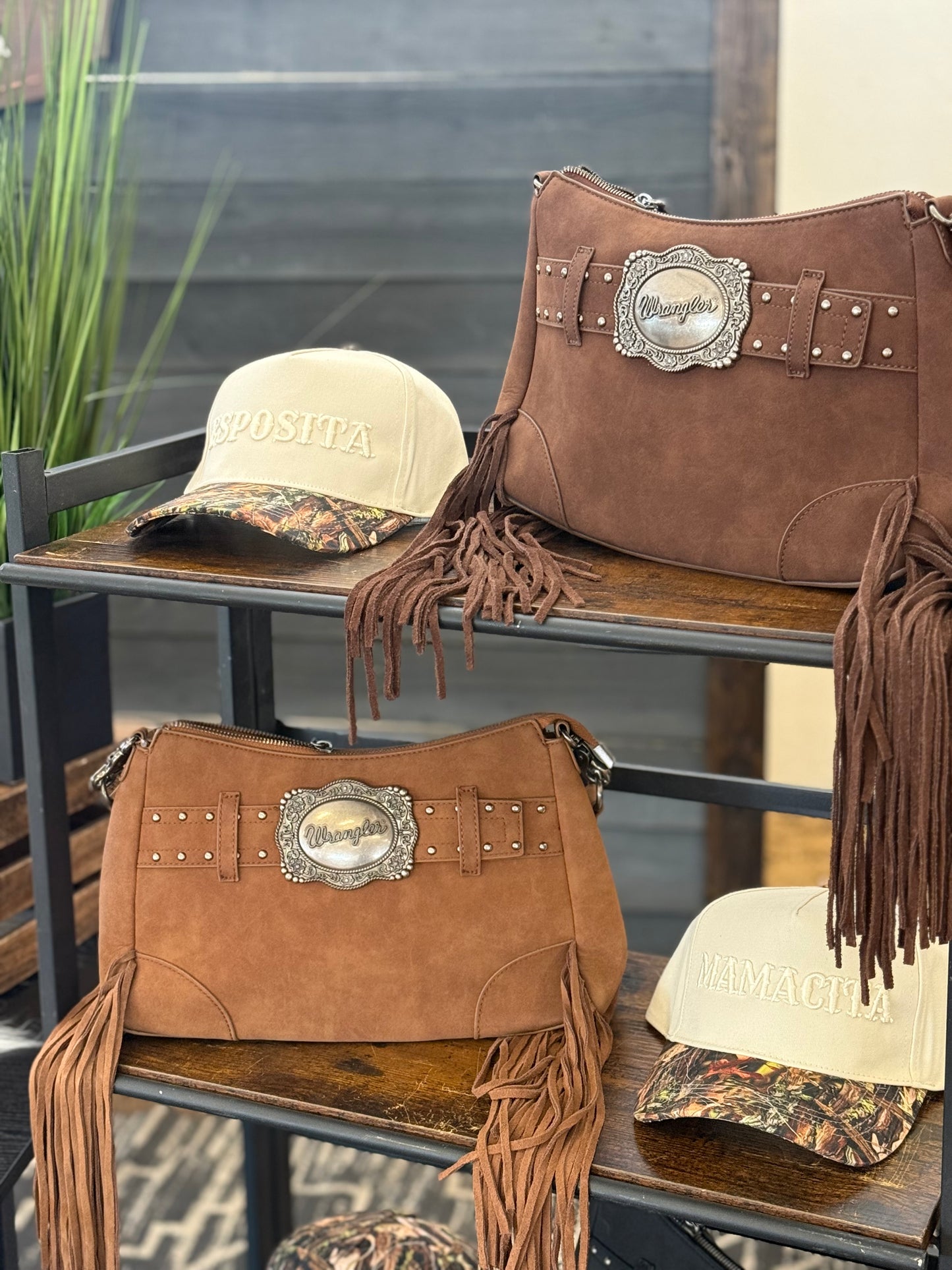 The Buckle Fringe CrossBody Bag