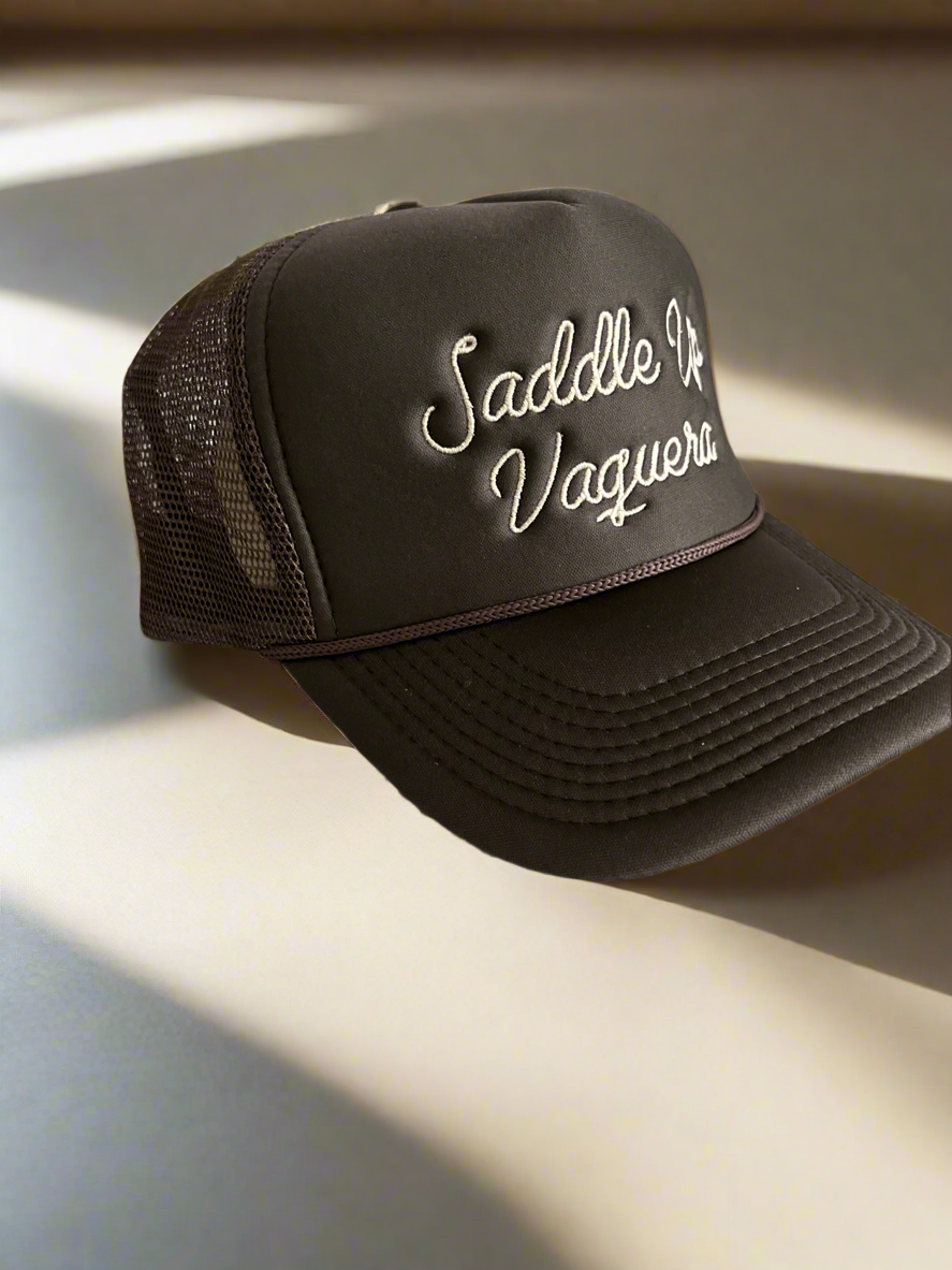 Saddle Up Vaquera Trucker Hat