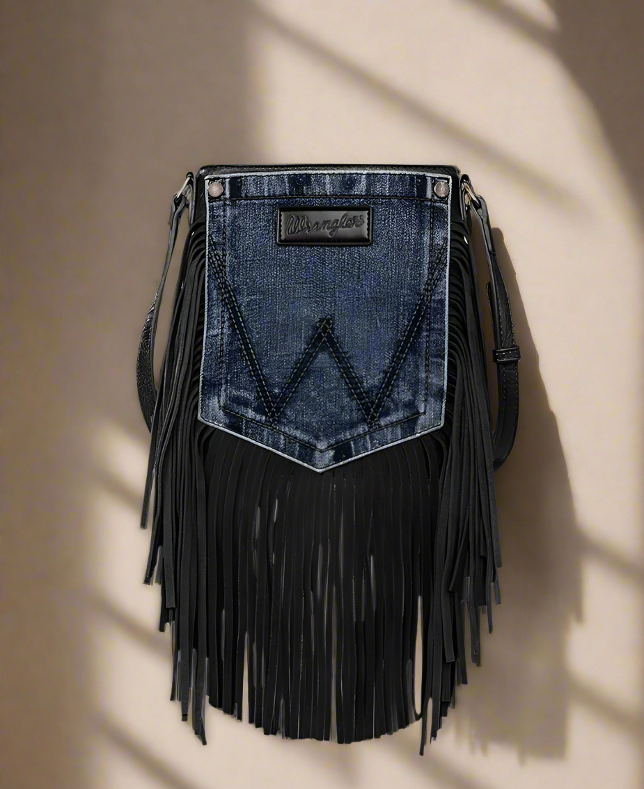 Wrangler denim pocket crossbody bag