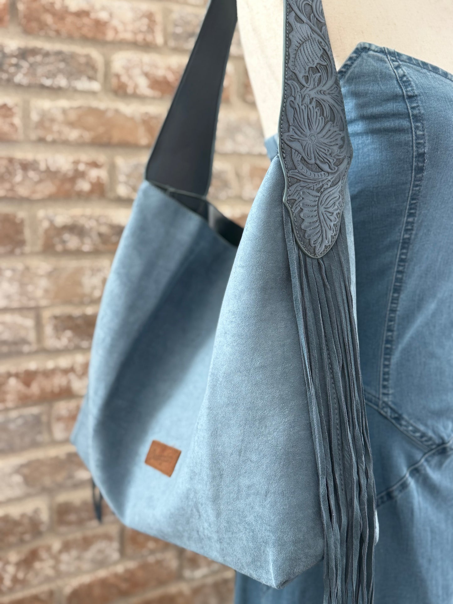 The Hobo Fringe Suede Bag