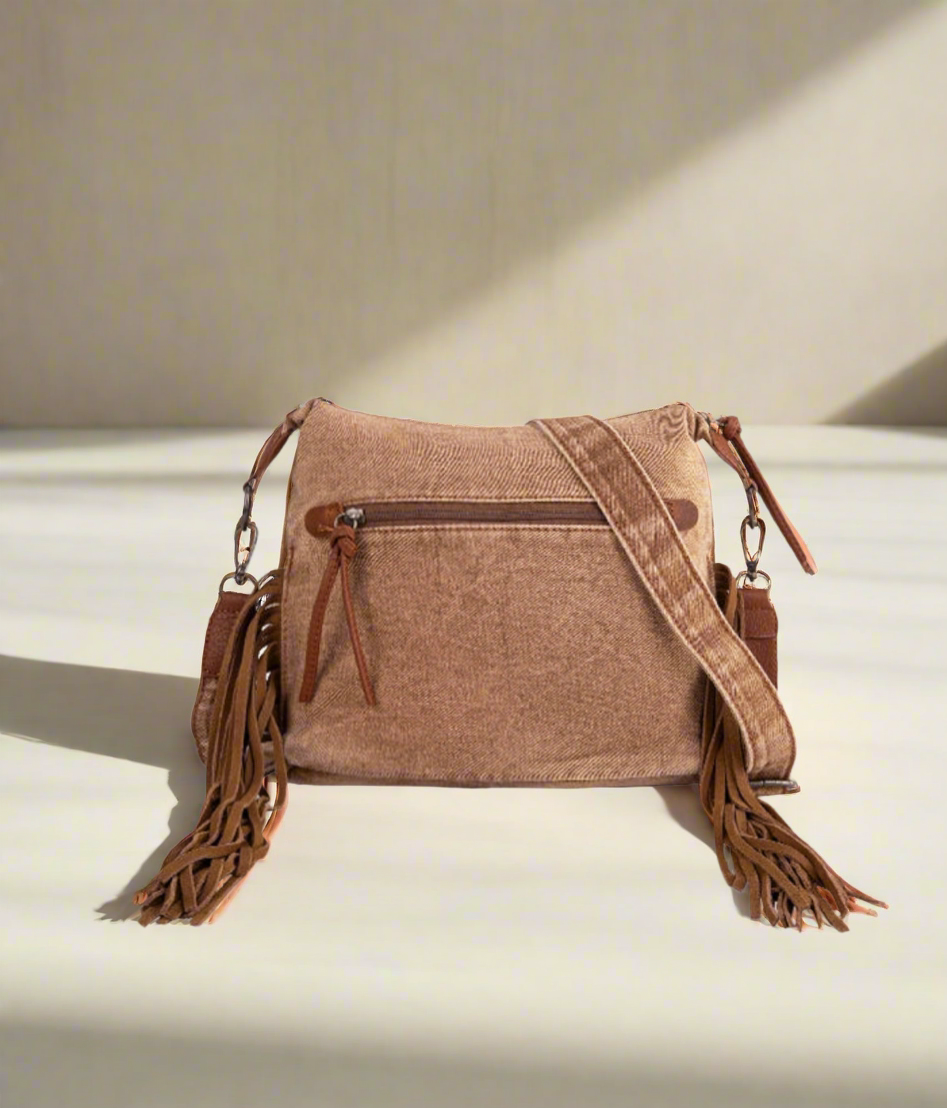 Jean Tooled Crossbody Handbag