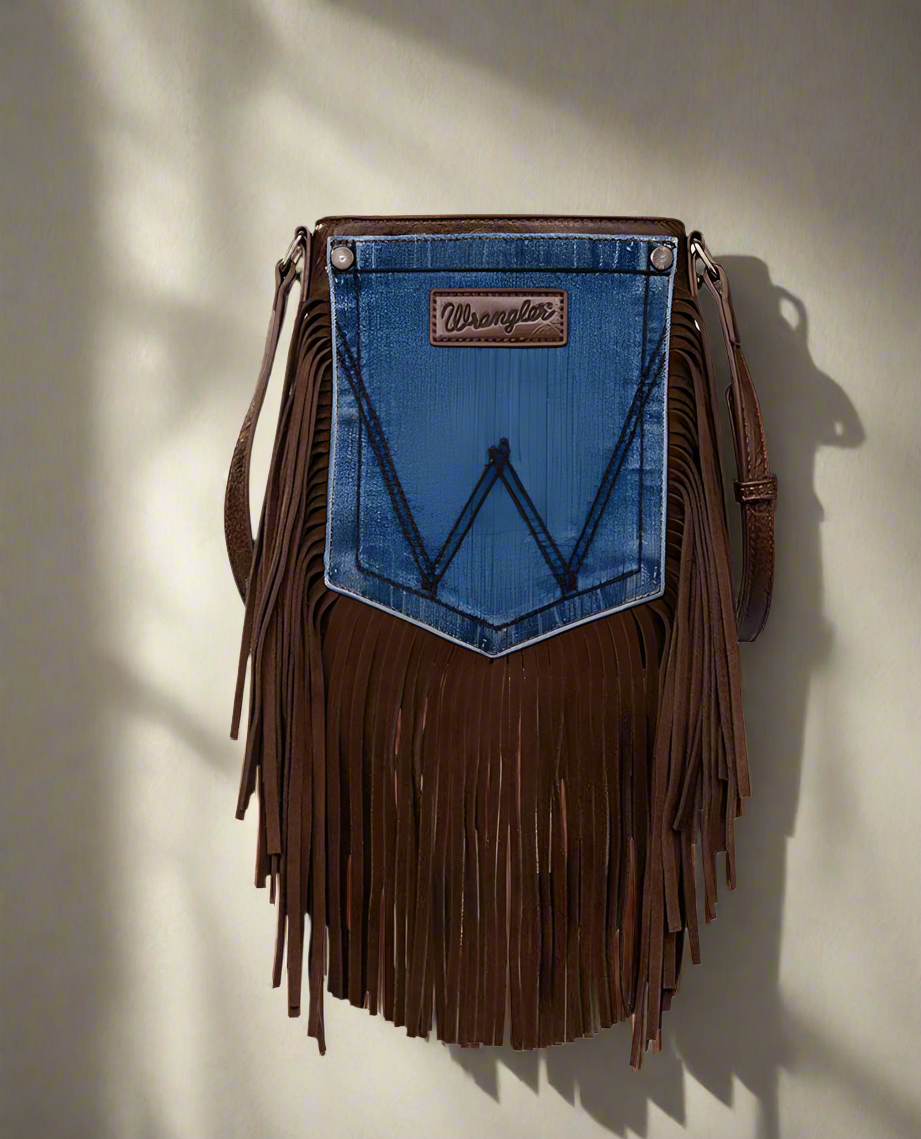 Wrangler denim pocket crossbody bag