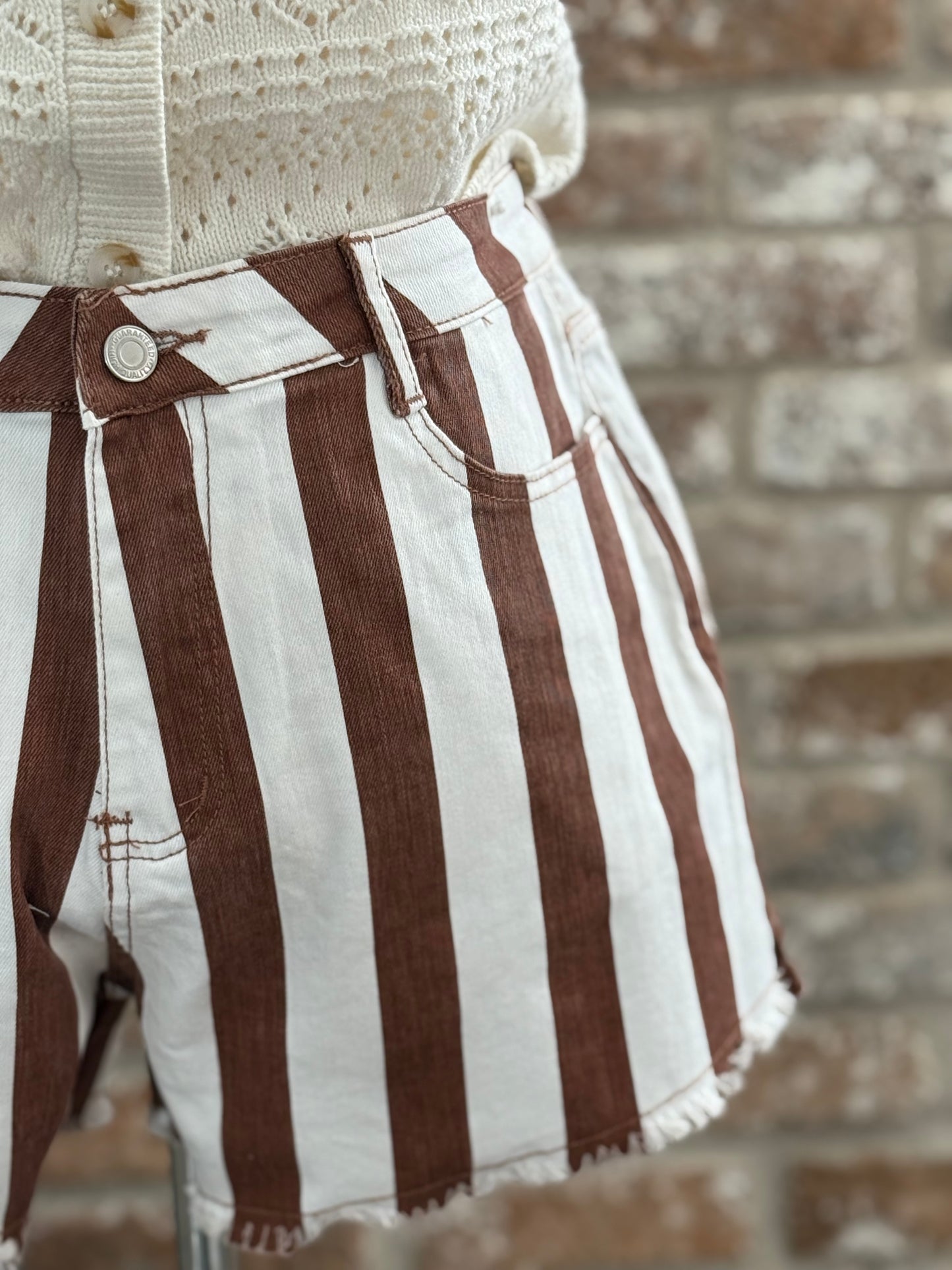 Canela Striped Shorts