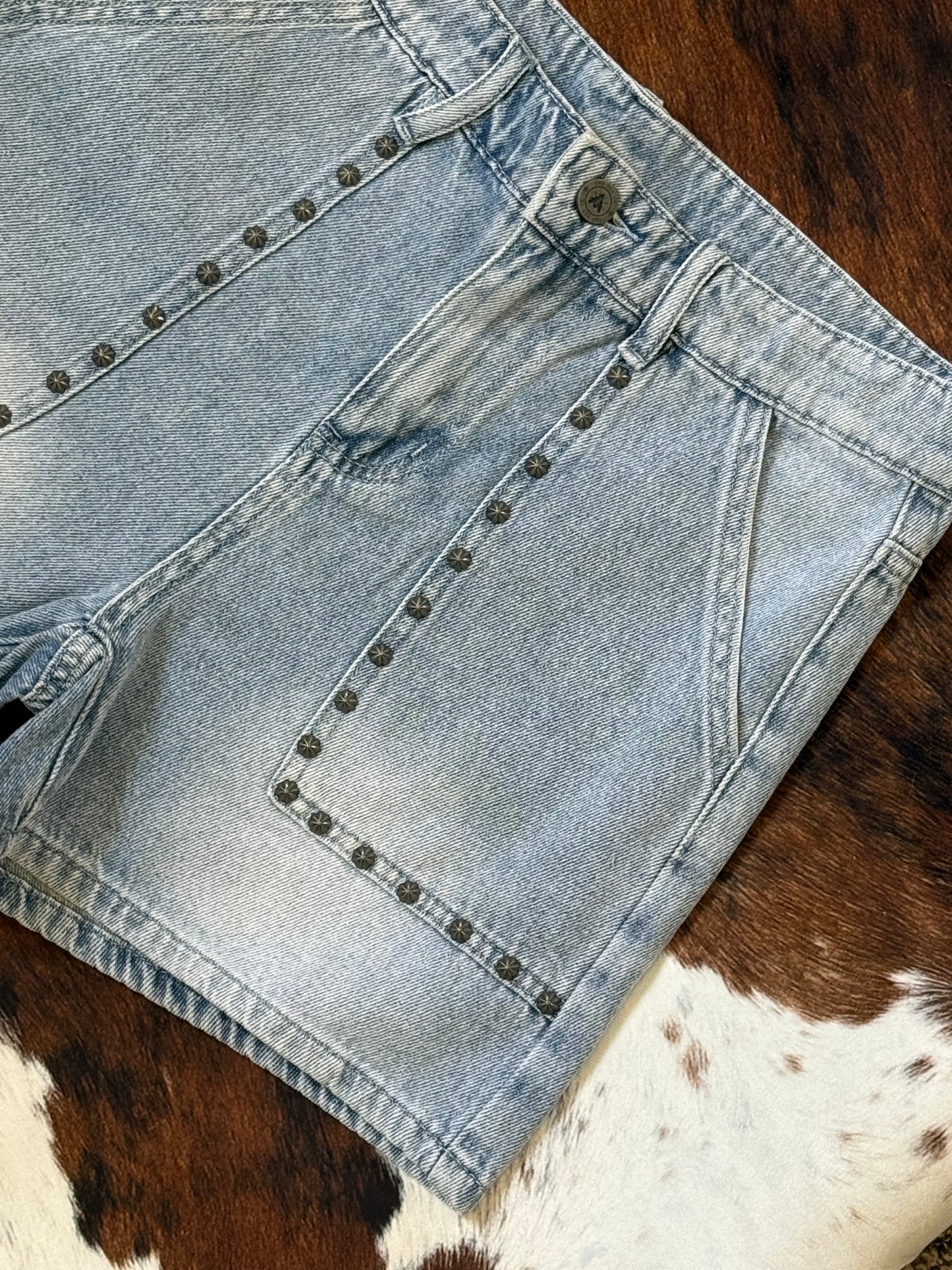 Wild Thang! Studded Shorts