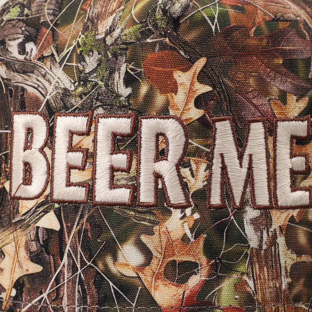“BEER ME” Embroidery Camo Baseball Cap