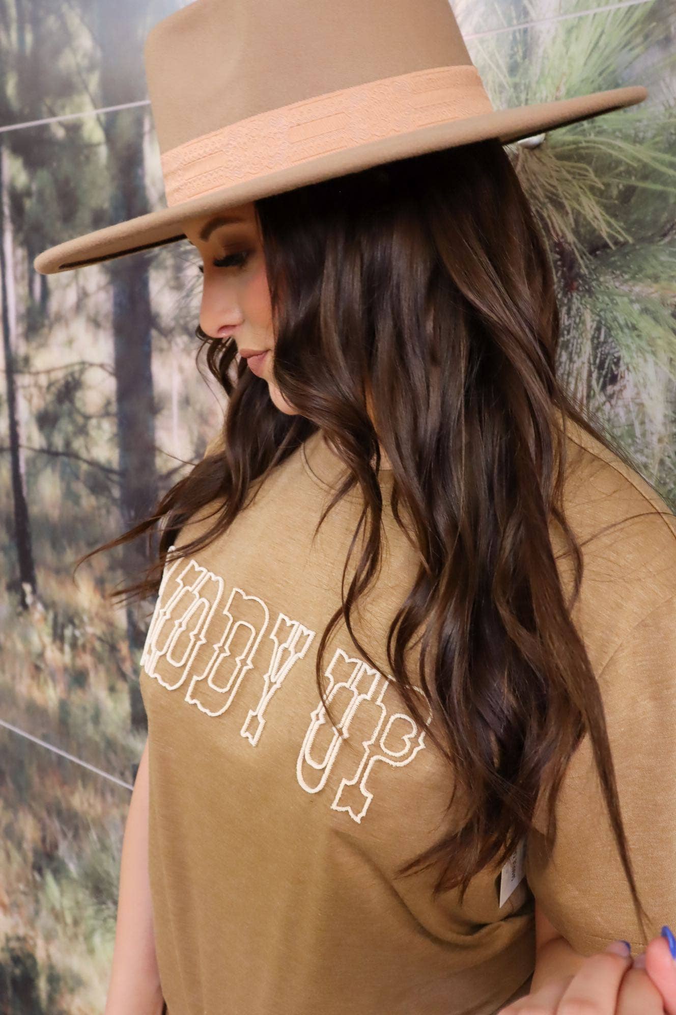 GIDDY UP Embroidered Tee