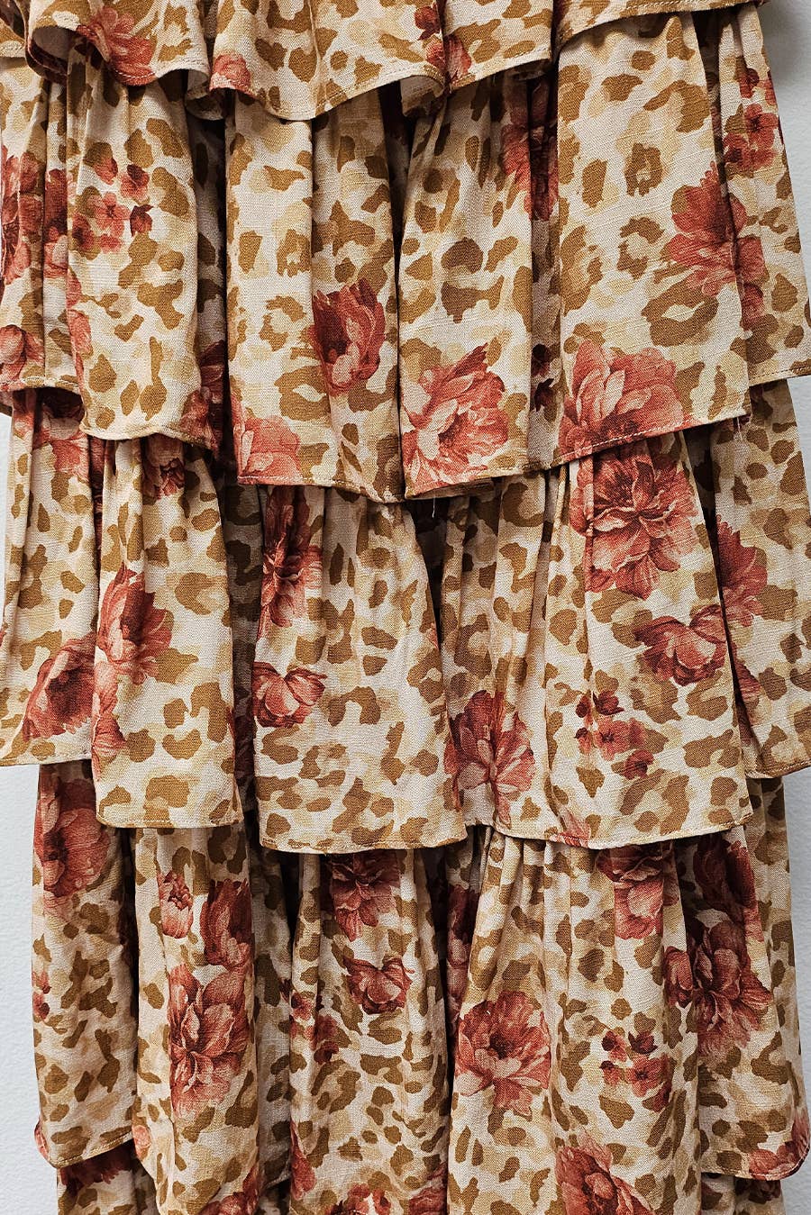 The Rosa Salvaje Tiered Ruffle Maxi Skirt