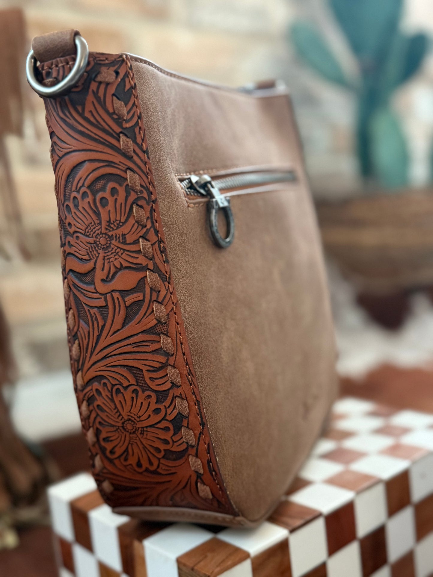 The Tooled Concho Crossbody
