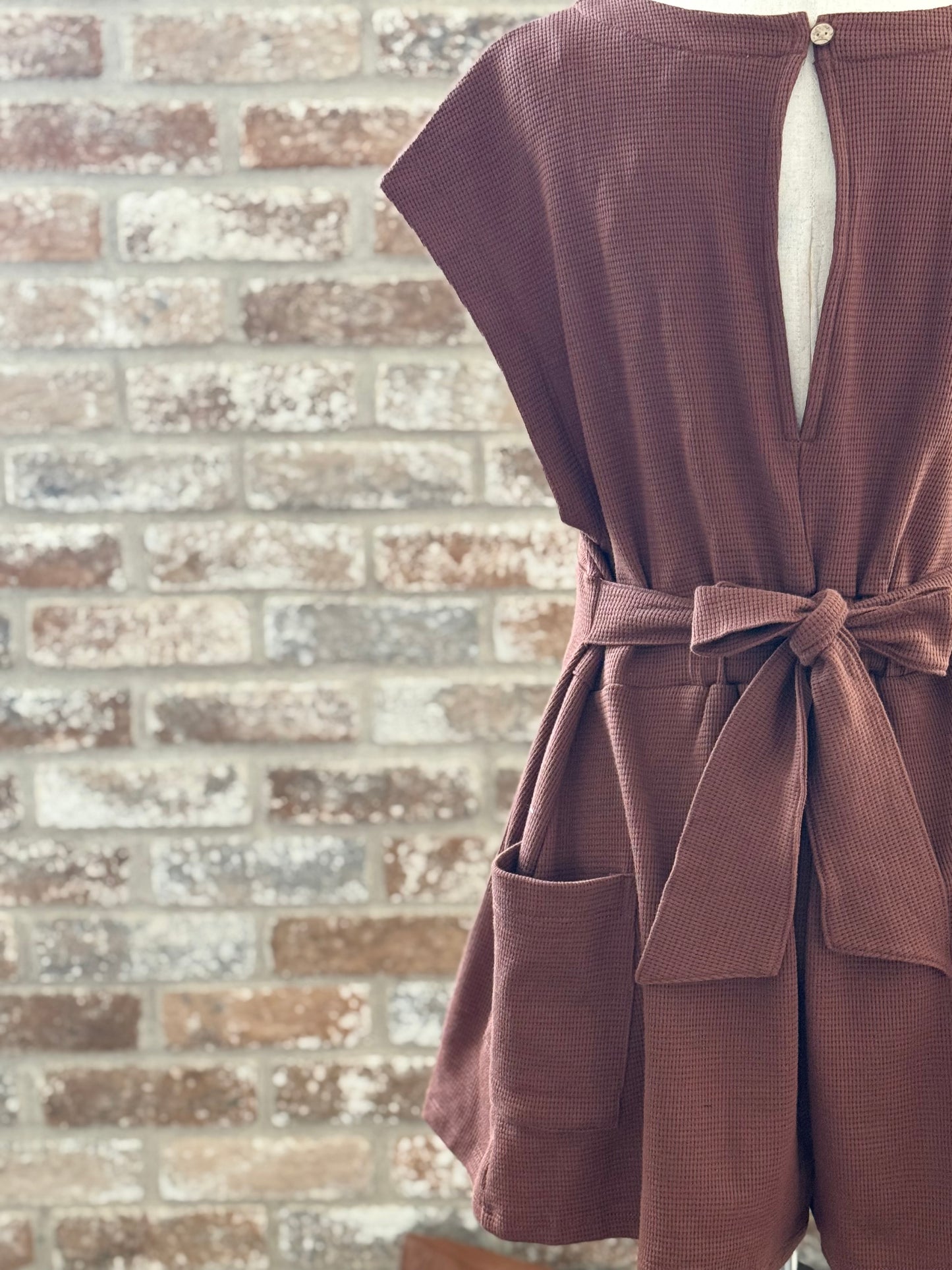 The Waffle Knit Romper