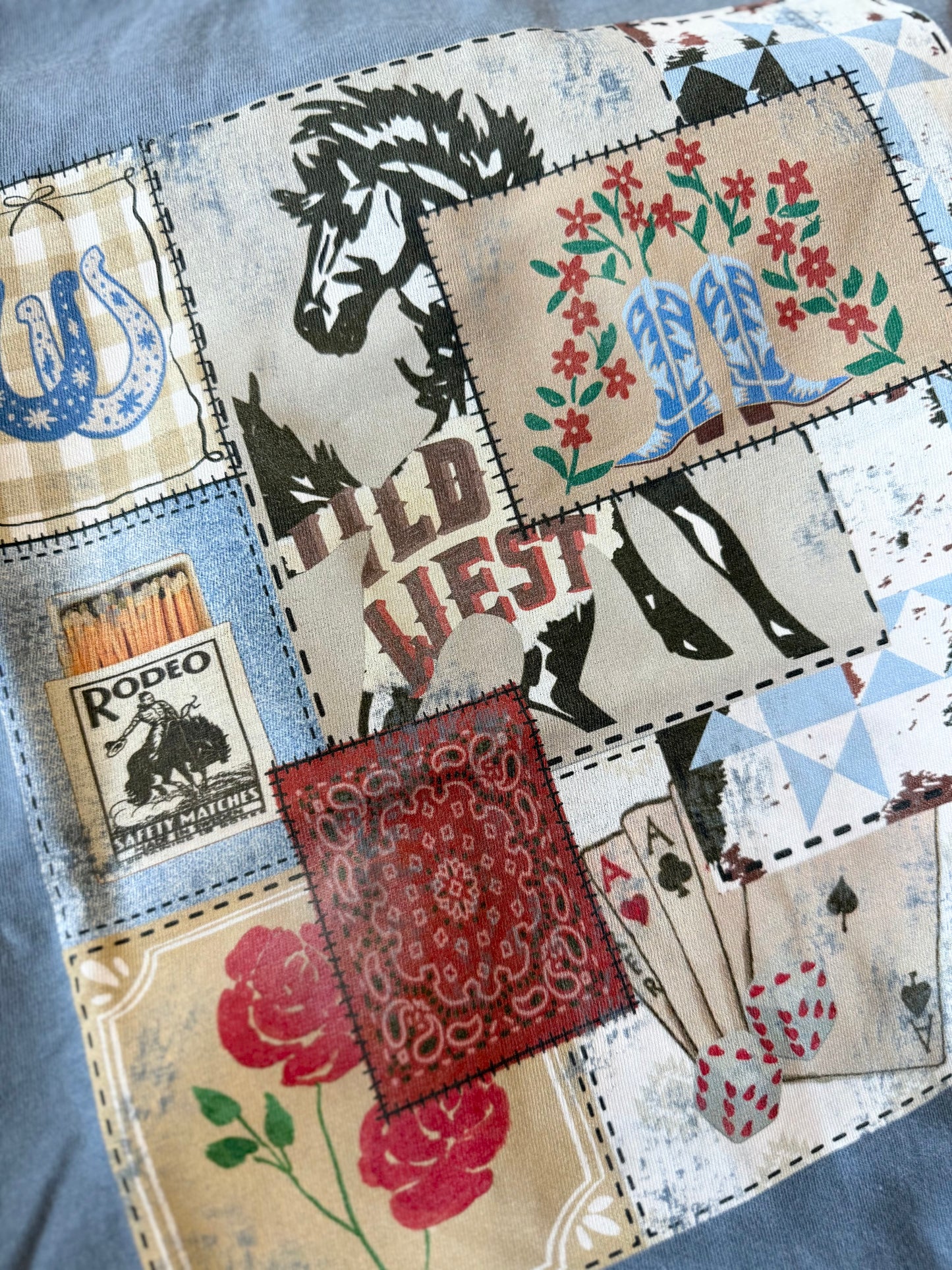 Scrapbooking into the West Tee