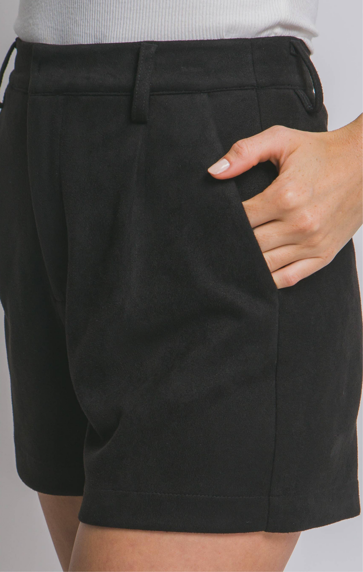 The Stirrup Suede Short