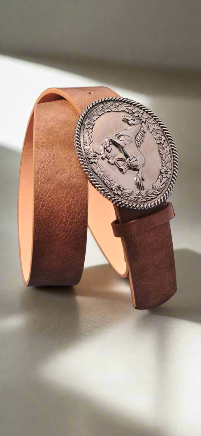 Bucky Oval Buckle belt