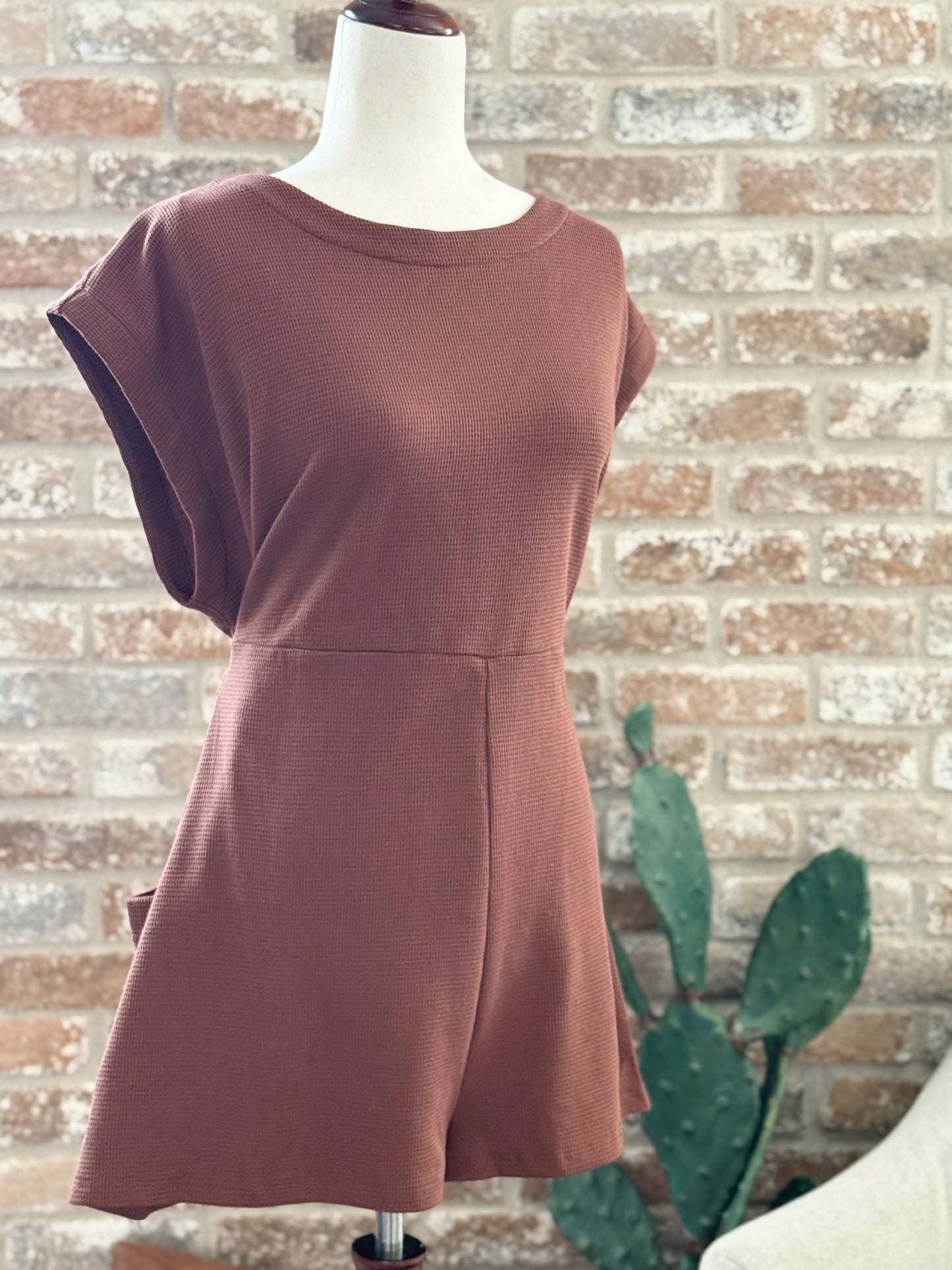 The Waffle Knit Romper