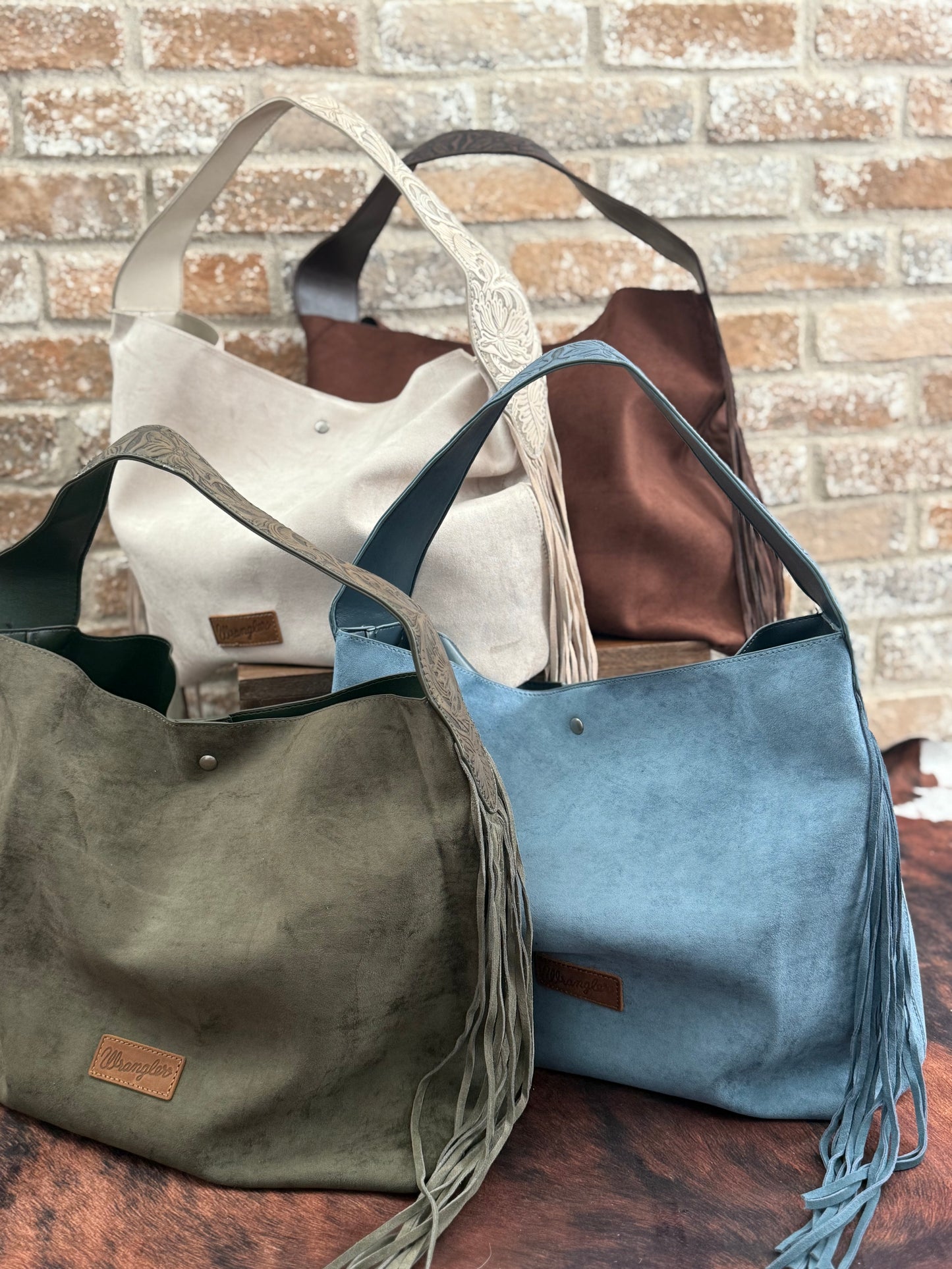 The Hobo Fringe Suede Bag
