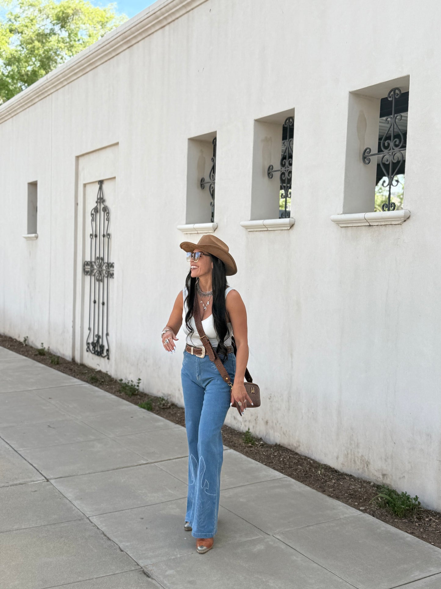 Desperado Boot Stitch Embroidered Flare Jeans