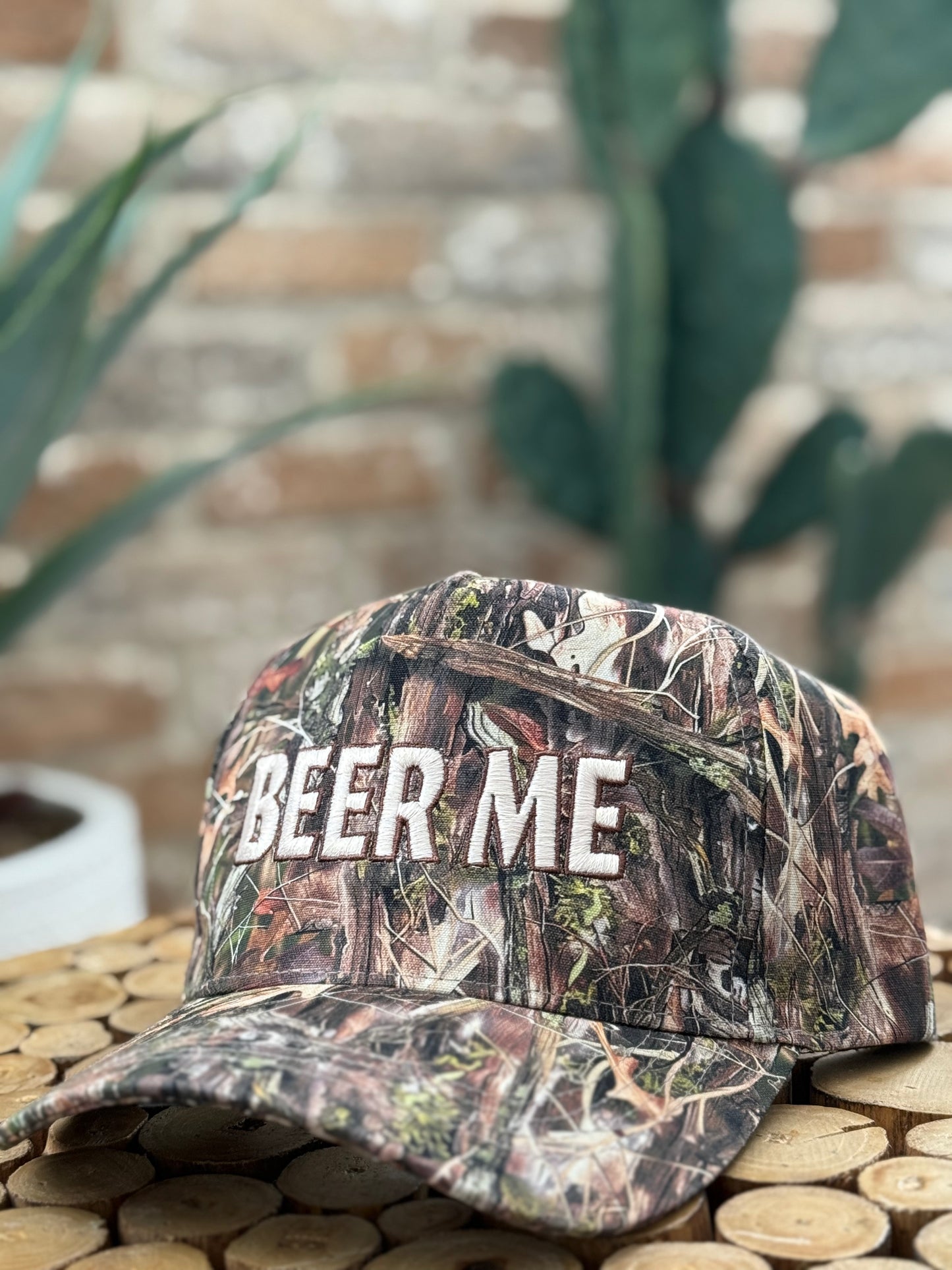 “BEER ME” Embroidery Camo Baseball Cap