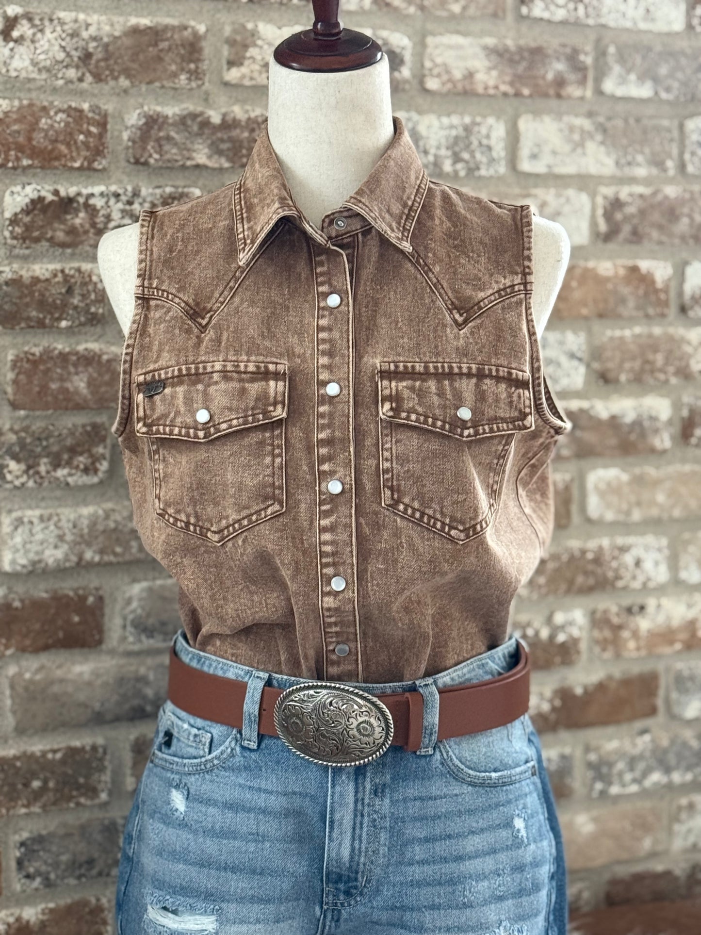 The Gena Mineral Wash Top