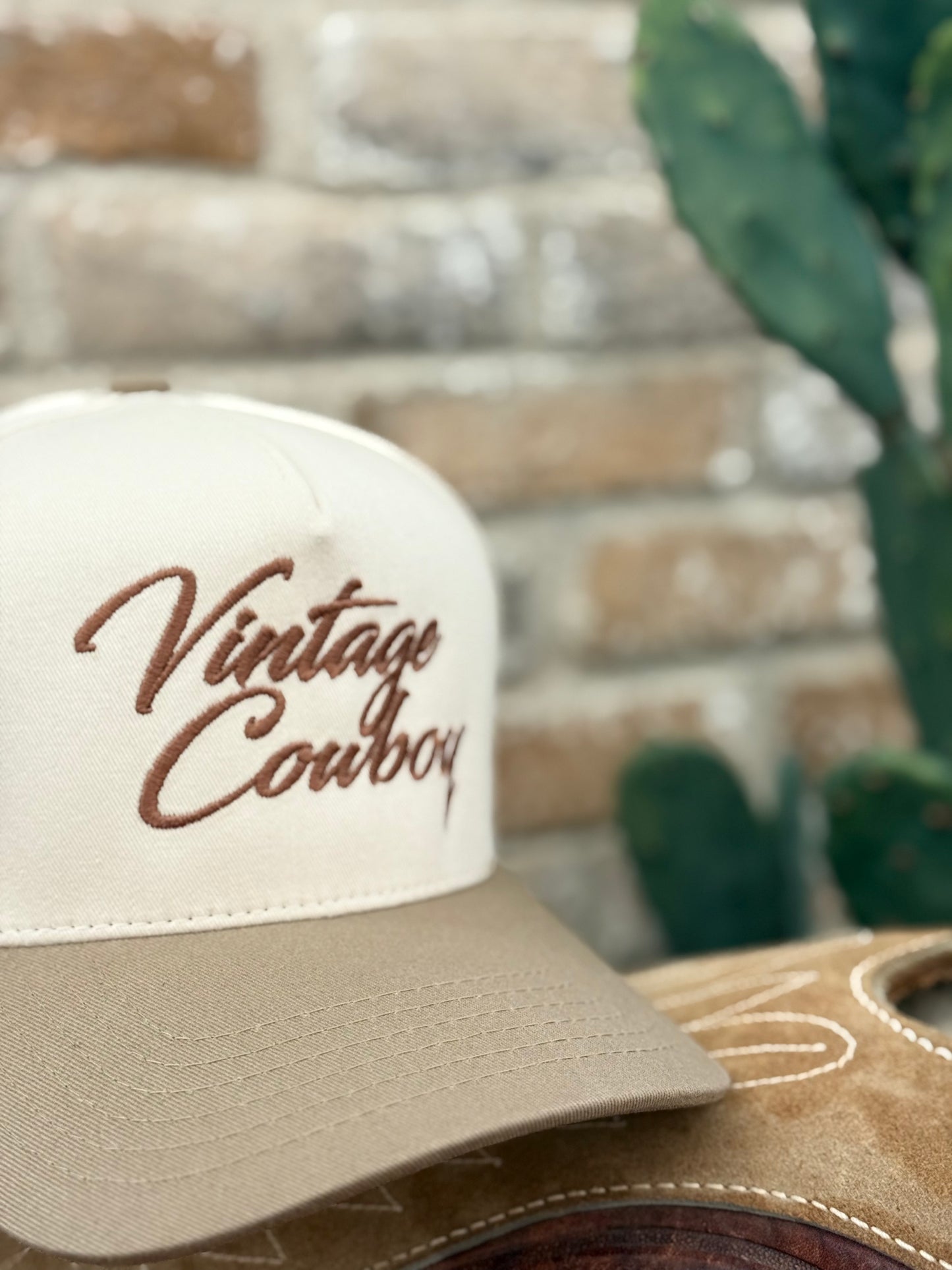 Vintage Cowboy Embroidery Cap