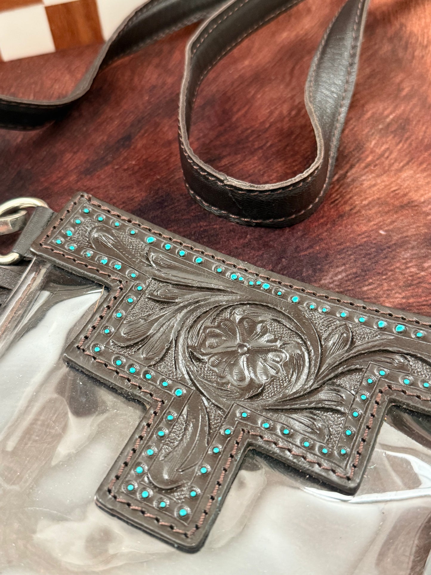 Stadium Fringe Clear Crossbody