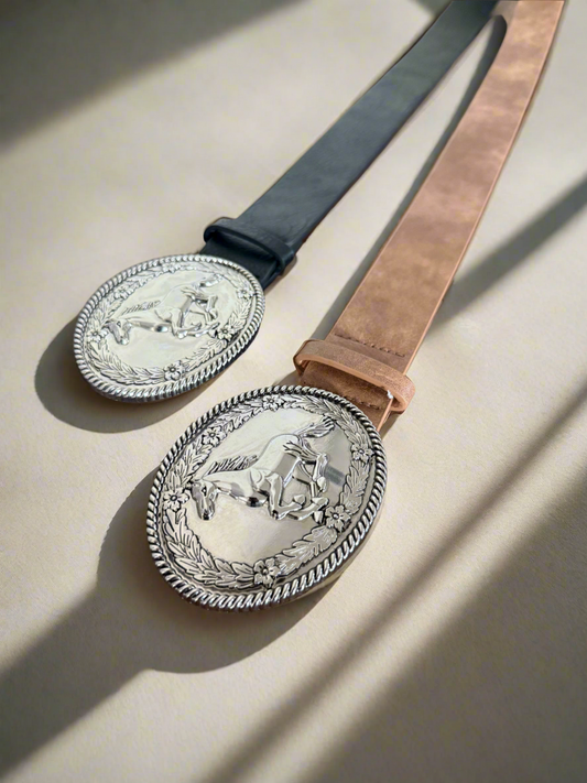 Bucky Oval Buckle belt