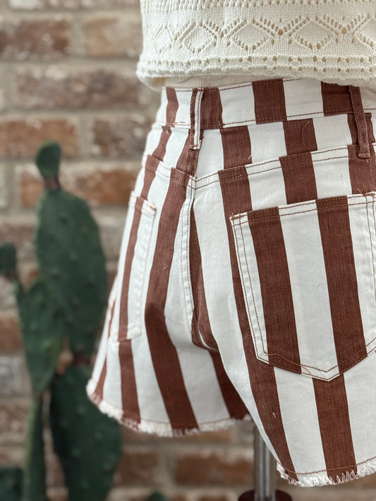 Canela Striped Shorts