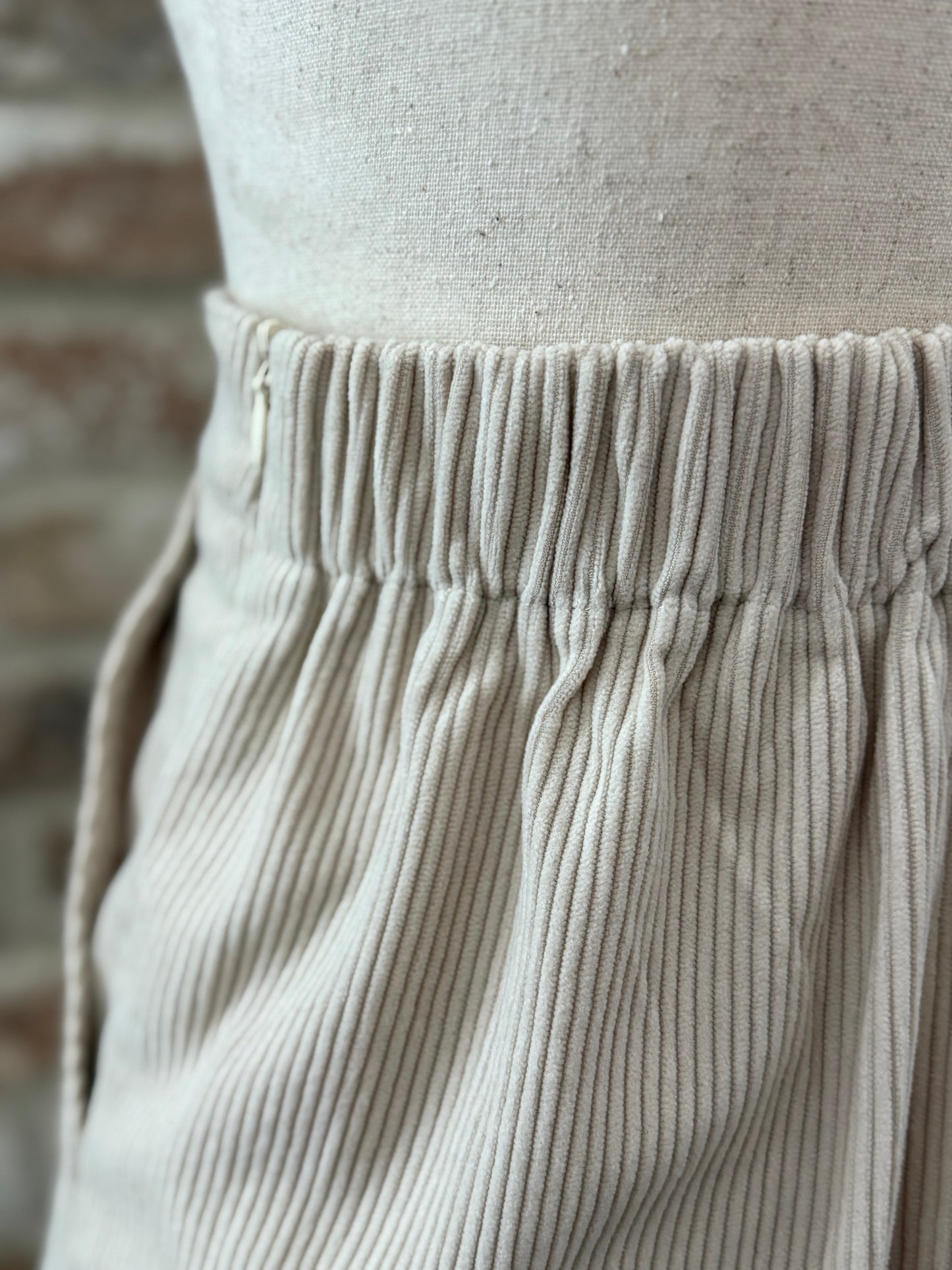 The Pleated Corduroy Skort