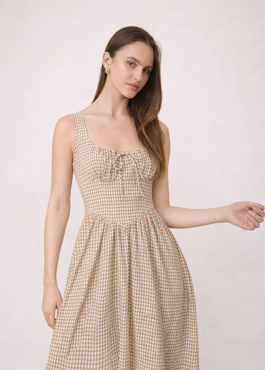 The Dorothy Corset  Midi Dress