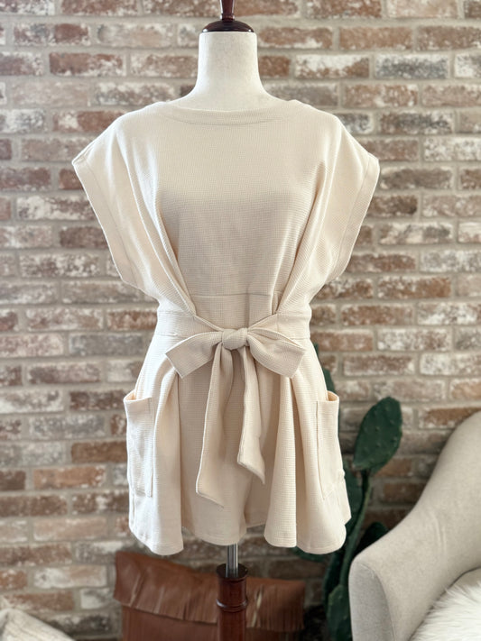 The Waffle Knit Romper