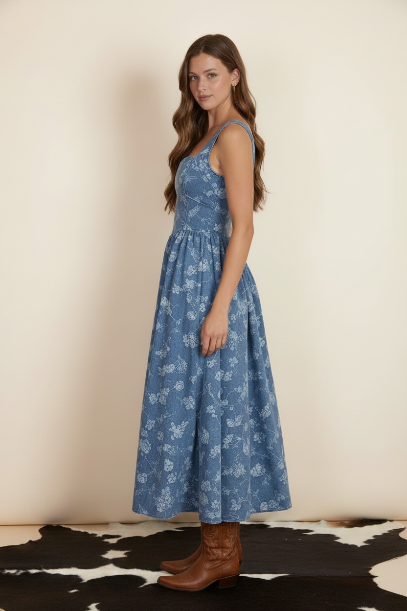 La Rosa Denim Dress