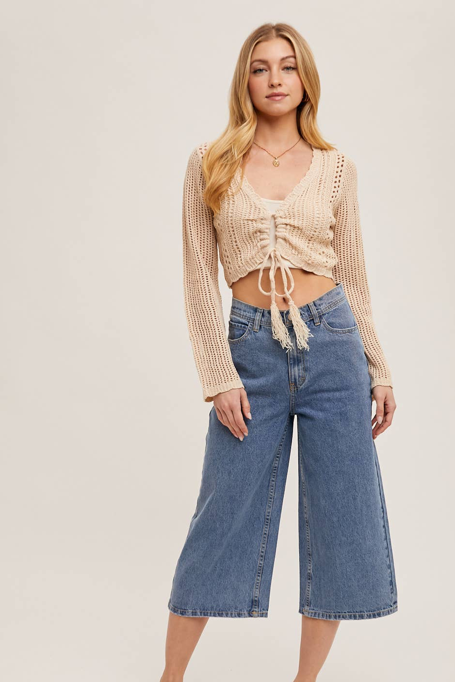 THE WIDE LEG CROP JEANS