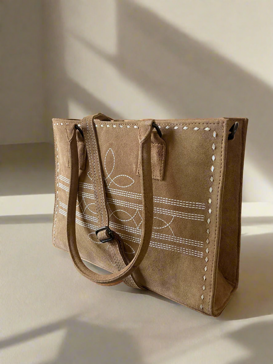 The Carlos Boot Stitch Tote Handbag