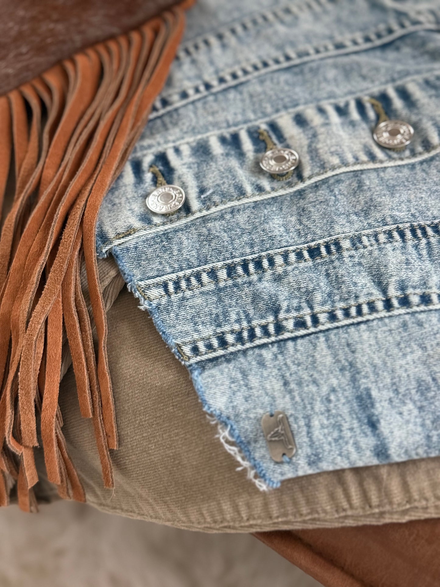 The Buckeye Denim Corset Top