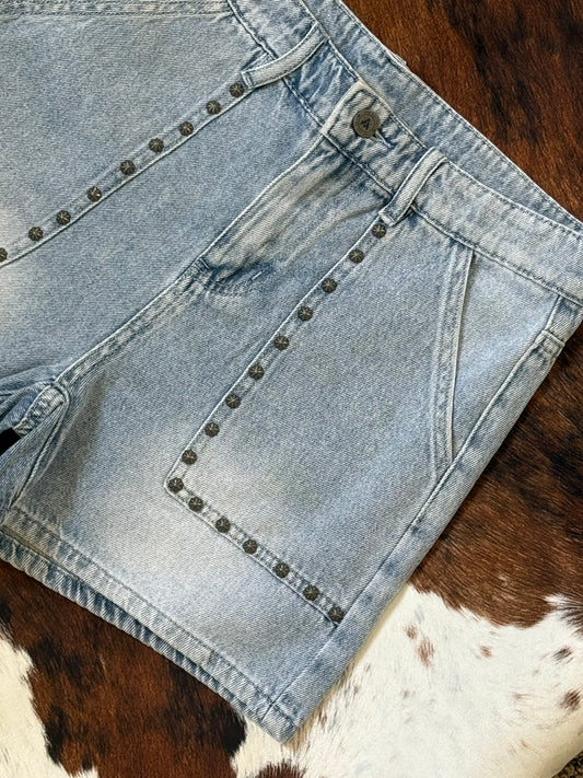 Wild Thang! Studded Shorts