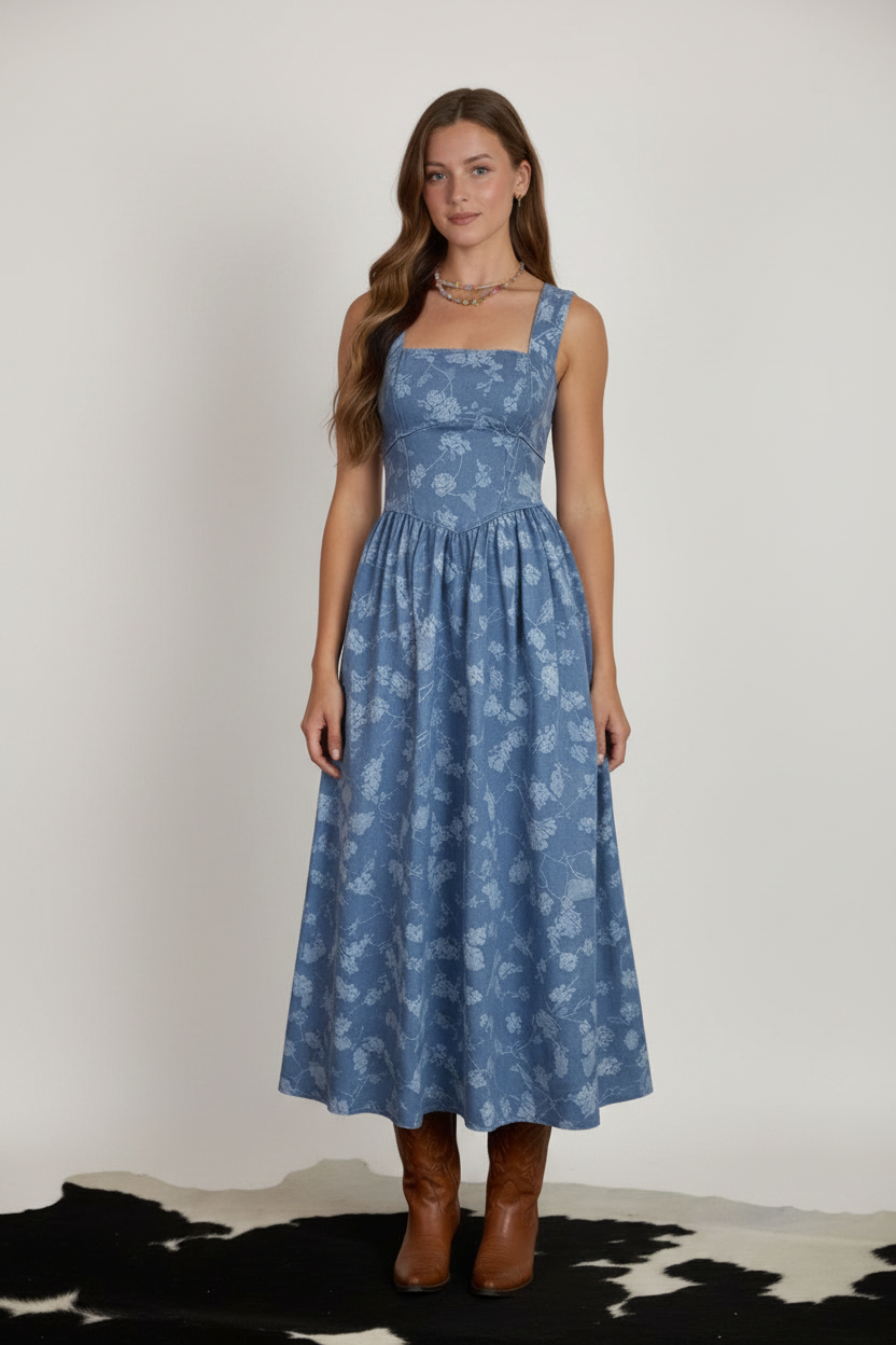 La Rosa Denim Dress