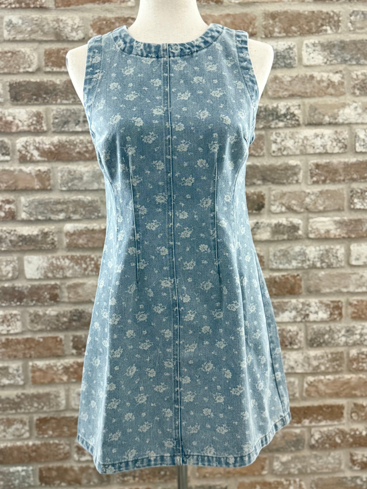 Walking Into Spring Denim Dress