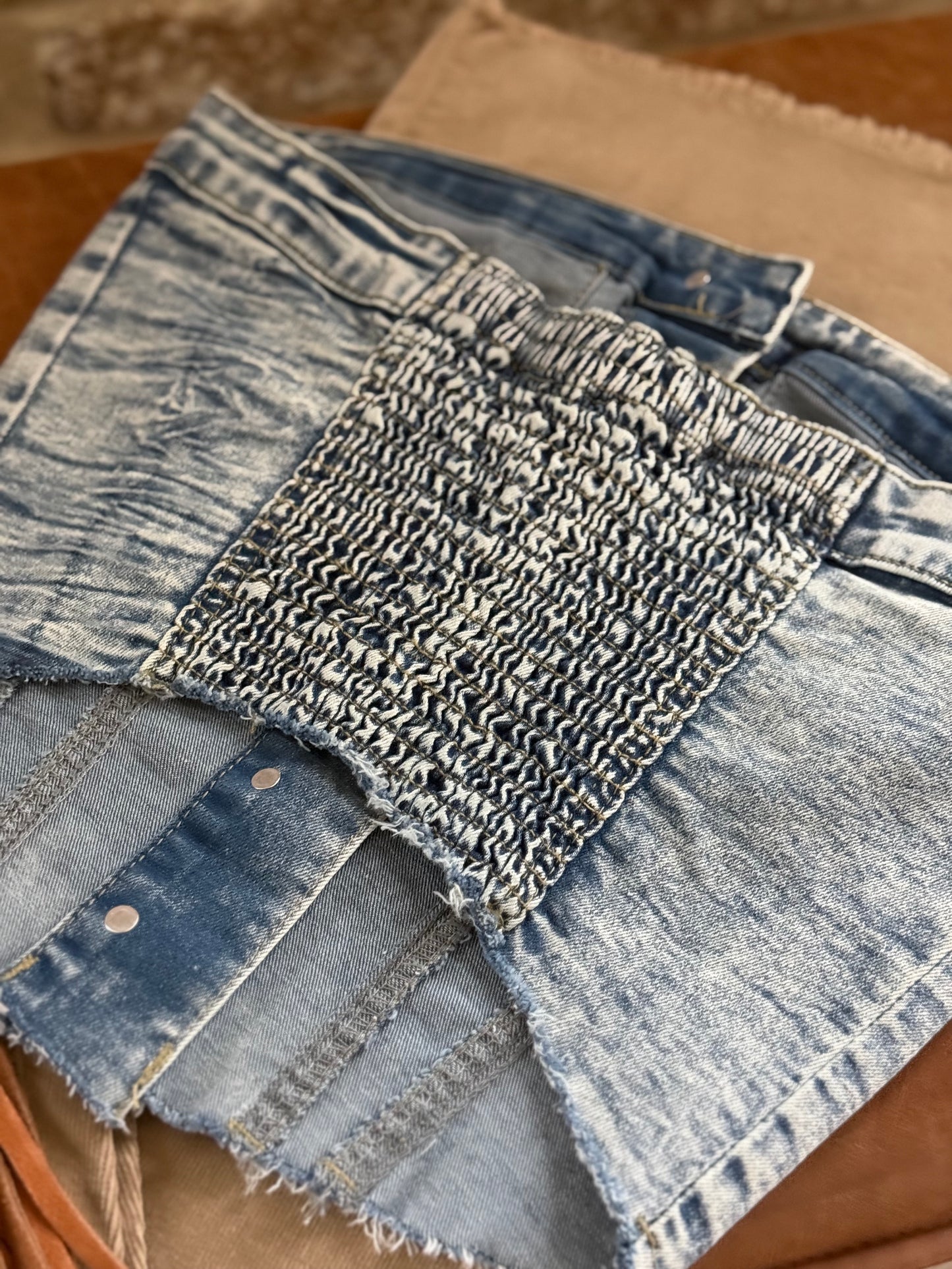 The Buckeye Denim Corset Top