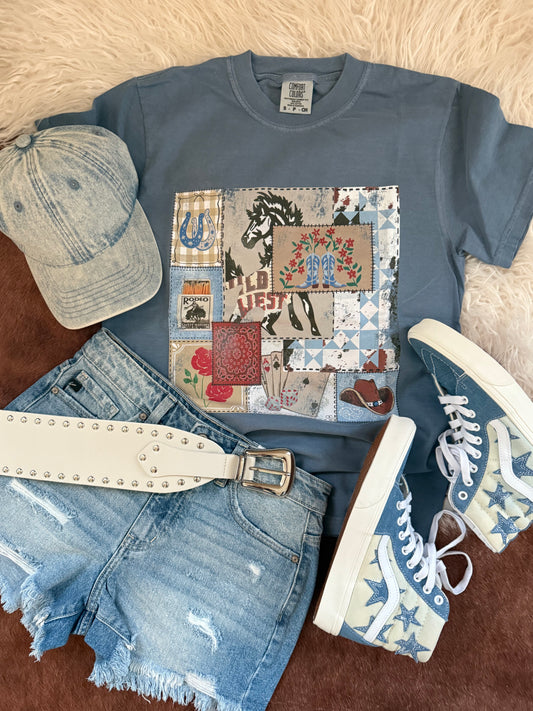 Scrapbooking into the West Tee
