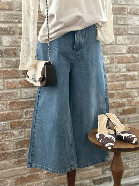 THE WIDE LEG CROP JEANS