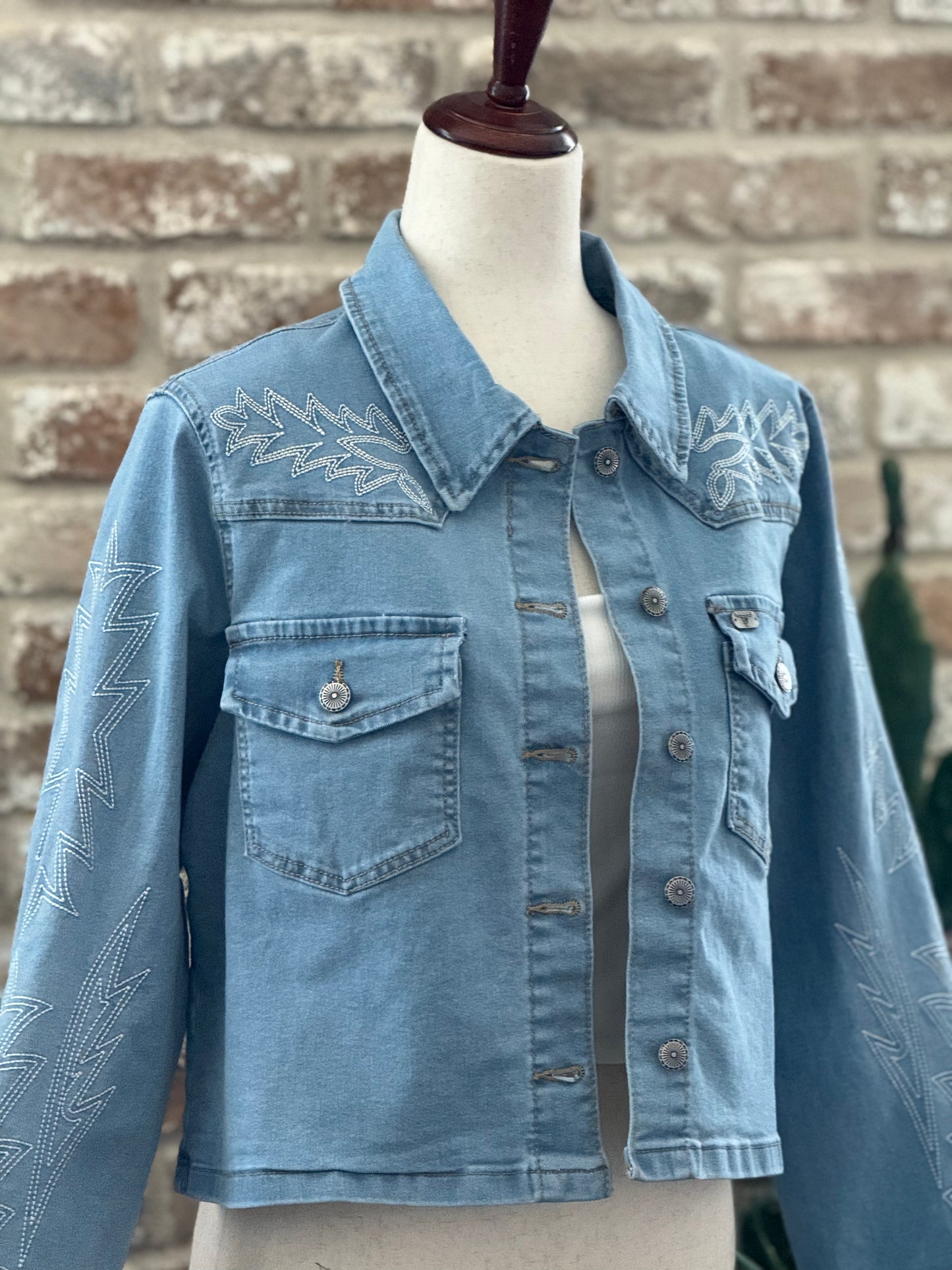 El Paso Boot Stitch Denim Jacket