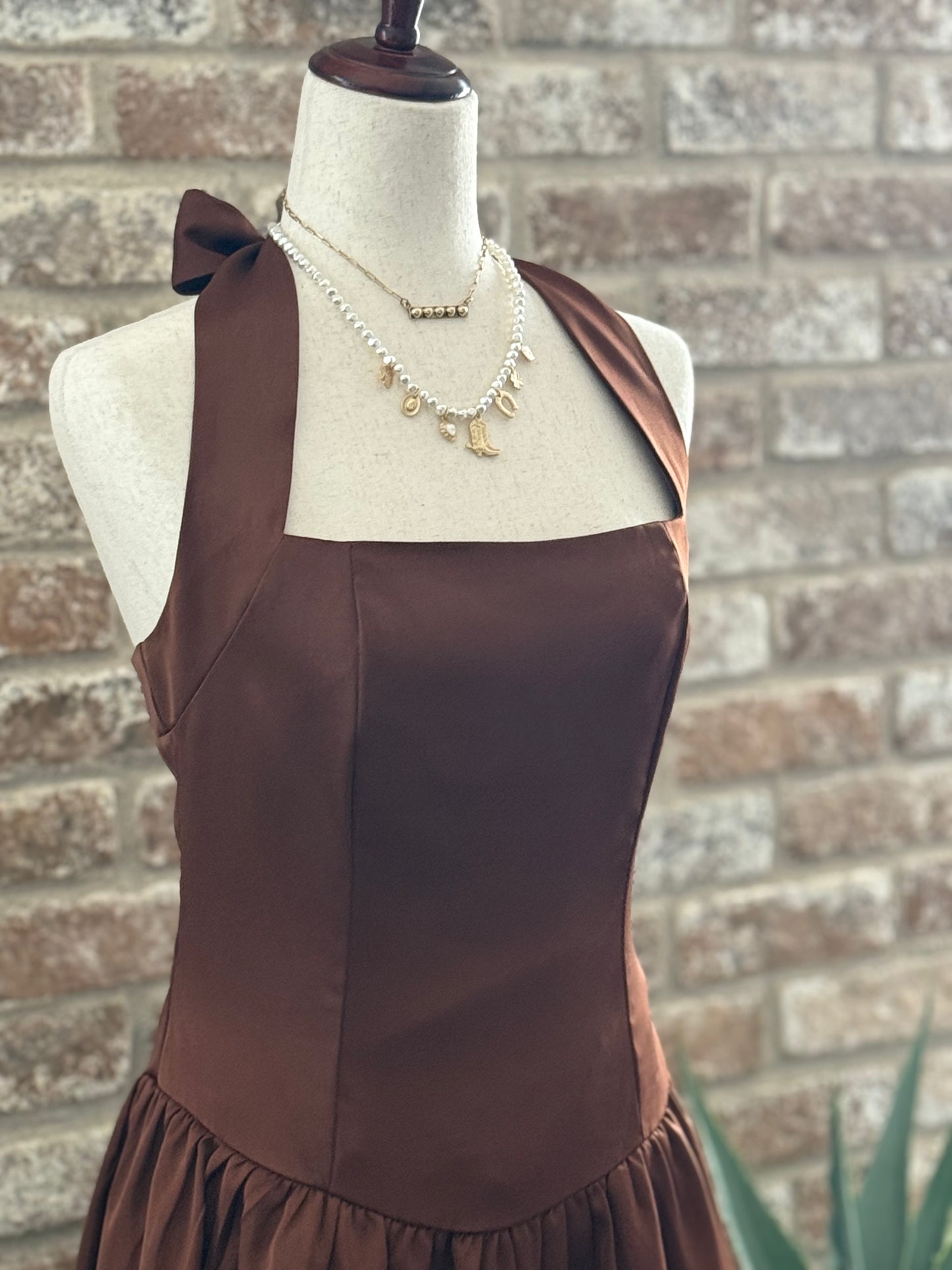 CAFE CON RON HALTER DRESS