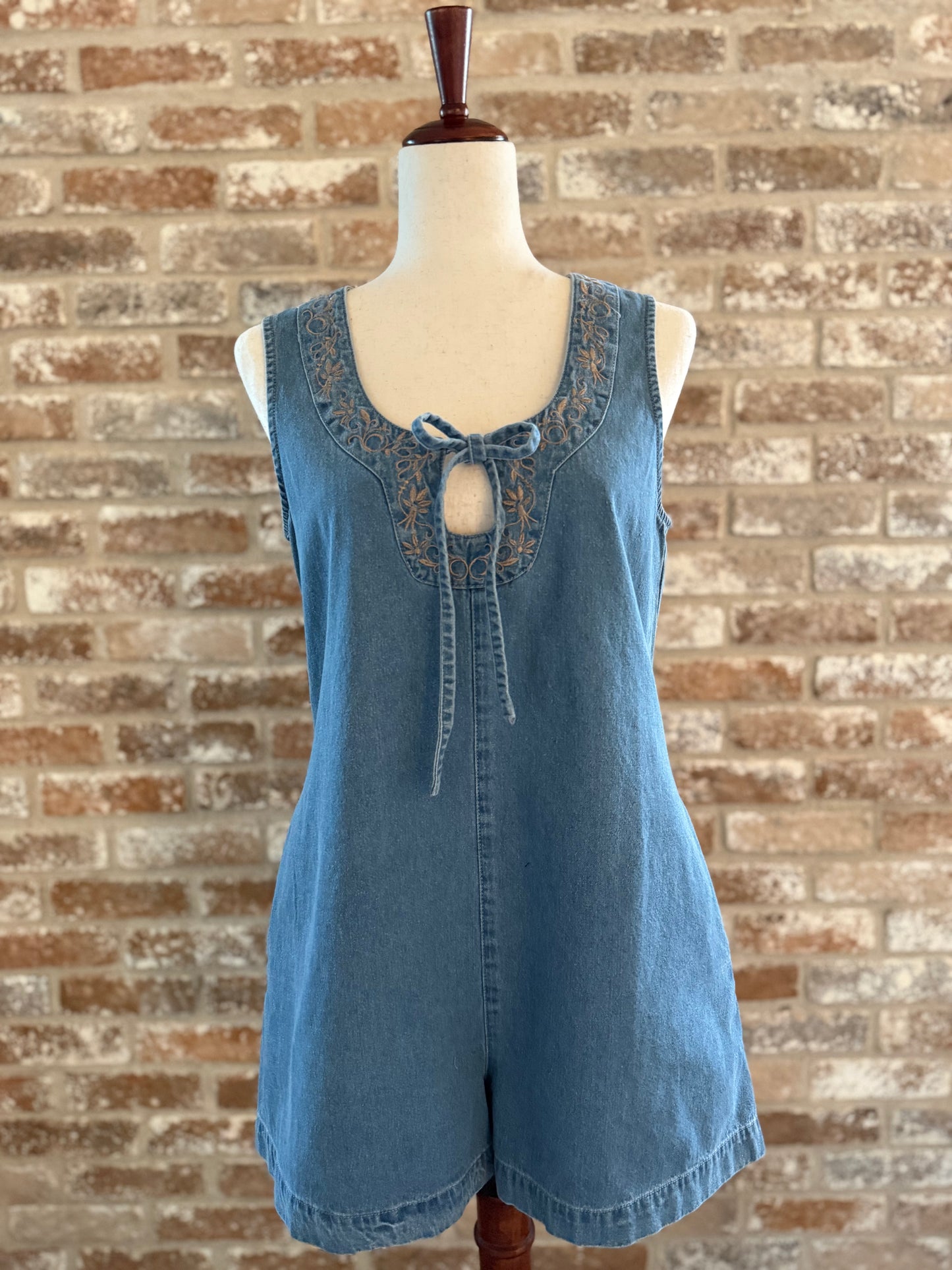 The Josie Denim Romper