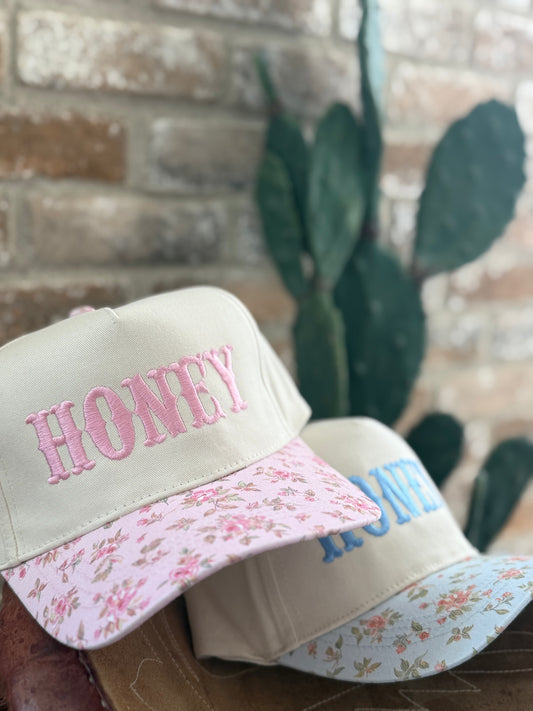 HONEY Floral Two-Tone Ball Cap