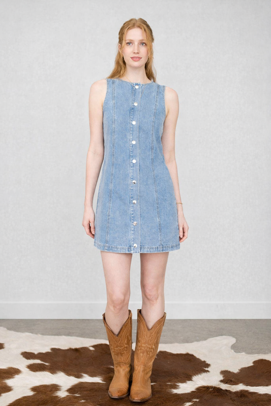 The Denim Button Up Dress