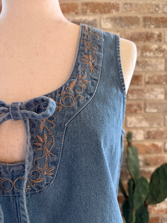 The Josie Denim Romper